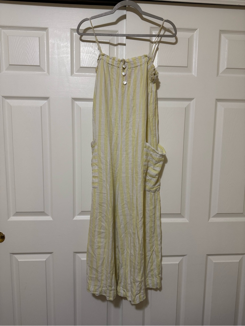 Stoney Clover Lane Yellow Striped Women's Wide-Leg Jumpsuit